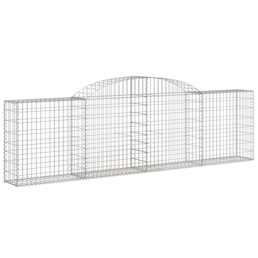 Schanskorven 30 st gewelfd 300x30x80/100 cm ijzer 30 300 x 30 x 80/100 cm