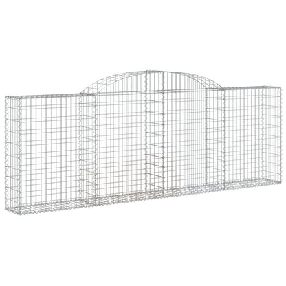 Schanskorven 3 st gewelfd 300x30x100/120 cm ijzer 3 300 x 30 x 100/120 cm