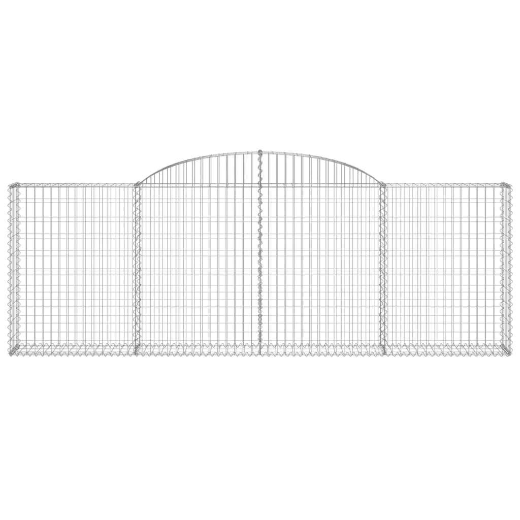Schanskorven 3 st gewelfd 300x30x100/120 cm ijzer 3 300 x 30 x 100/120 cm