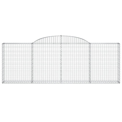 Schanskorven 3 st gewelfd 300x30x100/120 cm ijzer 3 300 x 30 x 100/120 cm