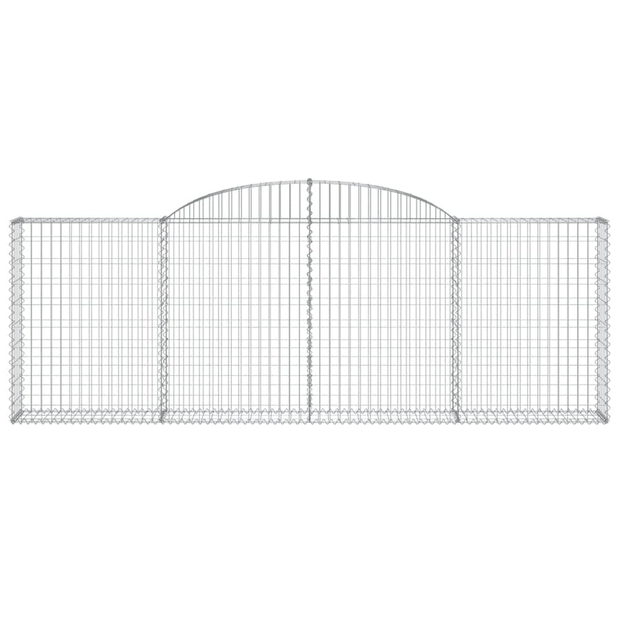 Schanskorven 3 st gewelfd 300x30x100/120 cm ijzer 3 300 x 30 x 100/120 cm