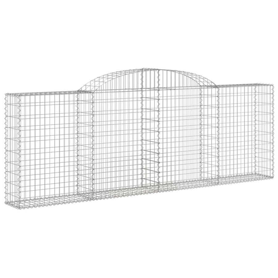 Schanskorven 5 st gewelfd 300x30x100/120 cm ijzer 5 300 x 30 x 100/120 cm