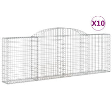 Schanskorven 10 st gewelfd 300x30x100/120 cm ijzer 10 300 x 30 x 100/120 cm