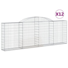 Schanskorven 12 st gewelfd 300x30x100/120 cm ijzer 12 300 x 30 x 100/120 cm