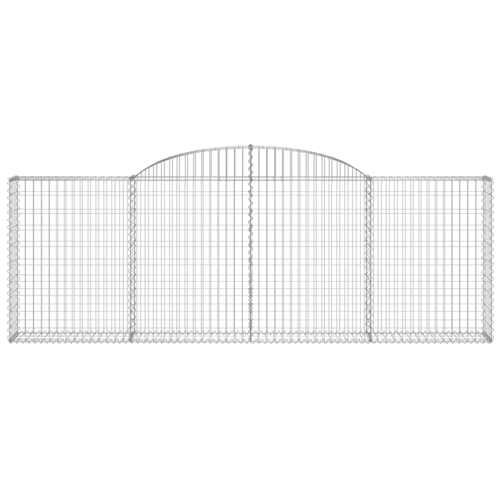 Schanskorven 12 st gewelfd 300x30x100/120 cm ijzer 12 300 x 30 x 100/120 cm