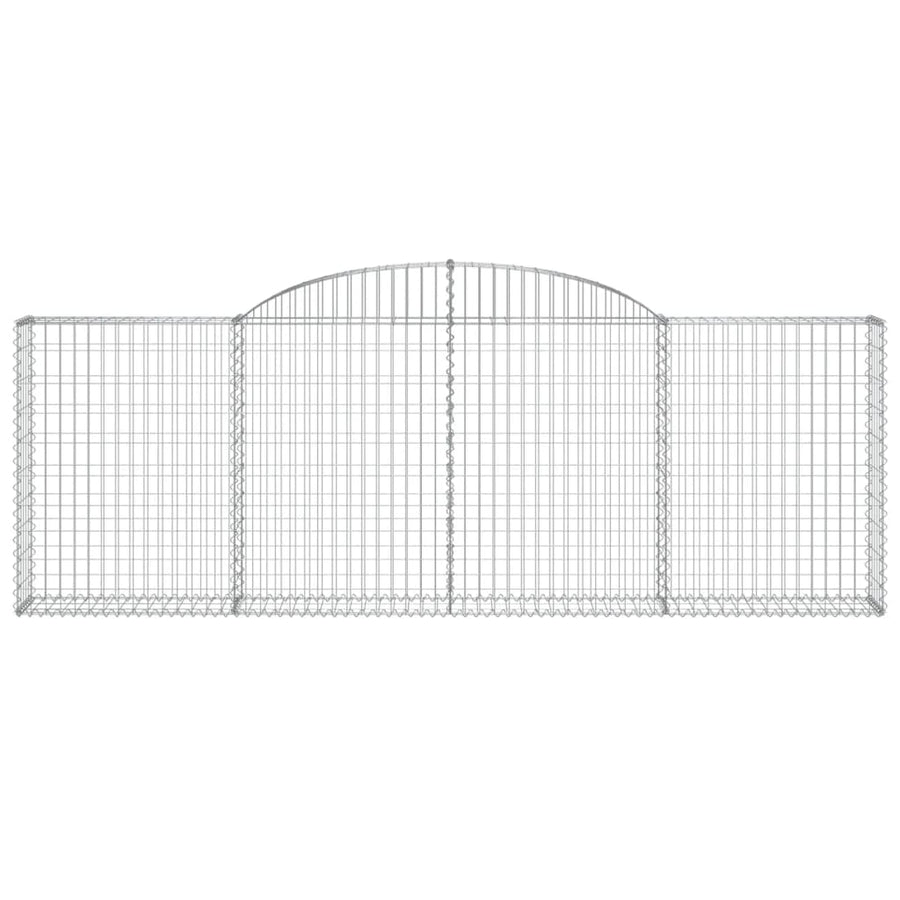 Schanskorven 12 st gewelfd 300x30x100/120 cm ijzer 12 300 x 30 x 100/120 cm