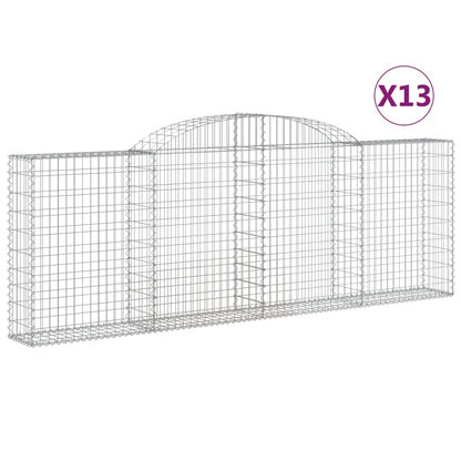 Schanskorven 13 st gewelfd 300x30x100/120 cm ijzer 13 300 x 30 x 100/120 cm