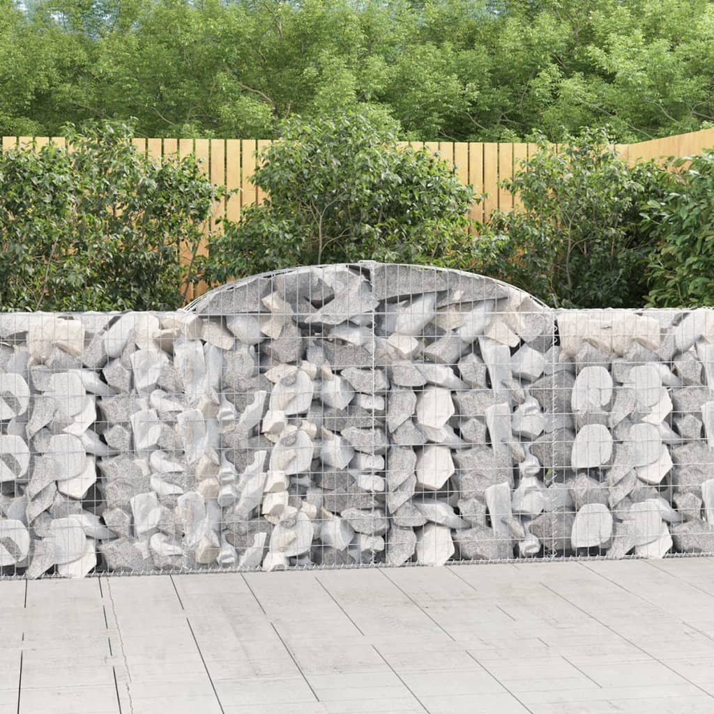 Schanskorven 20 st gewelfd 300x30x100/120 cm ijzer 20 300 x 30 x 100/120 cm
