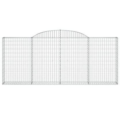 Schanskorven 2 st gewelfd 300x30x120/140 cm ijzer 2 300 x 30 x 120/140 cm
