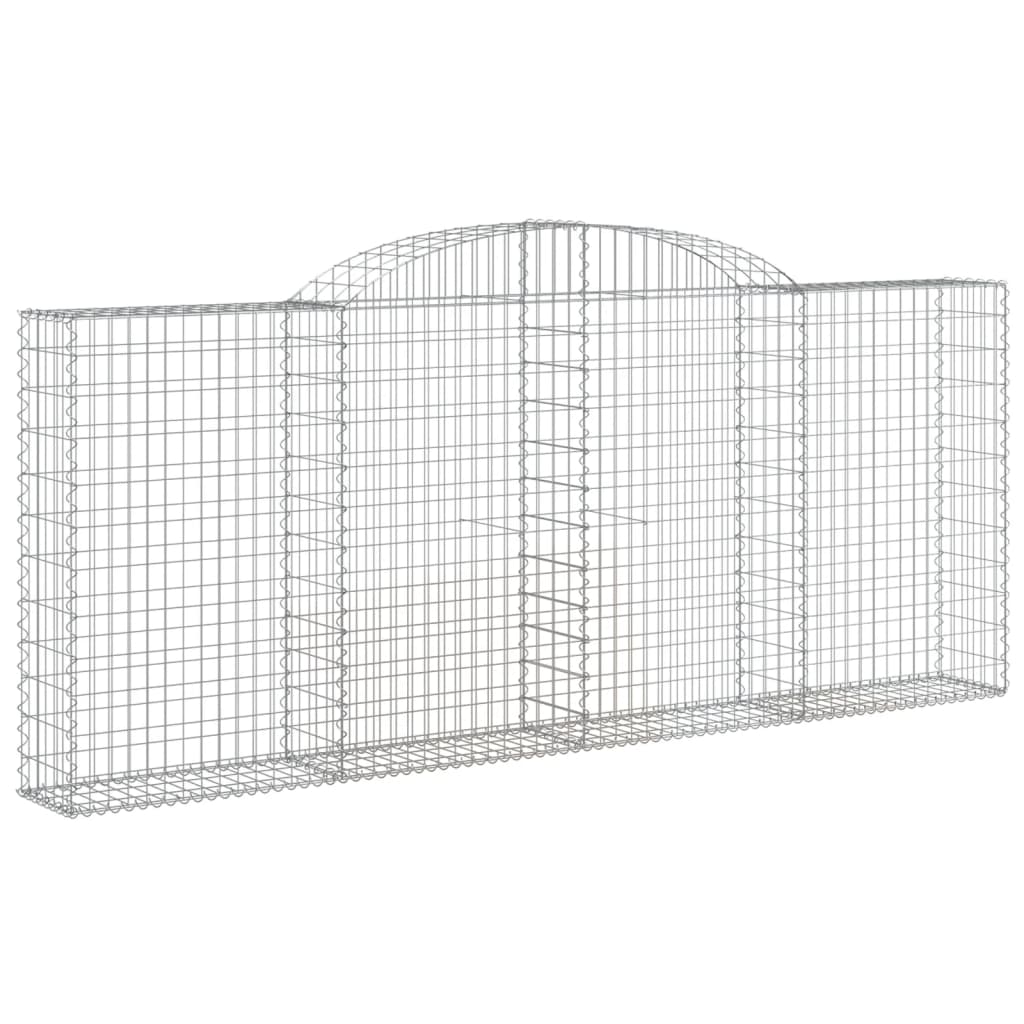Schanskorven 3 st gewelfd 300x30x120/140 cm ijzer 3 300 x 30 x 120/140 cm