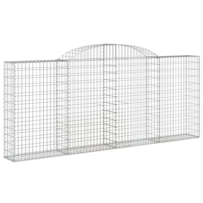 Schanskorven 3 st gewelfd 300x30x120/140 cm ijzer 3 300 x 30 x 120/140 cm