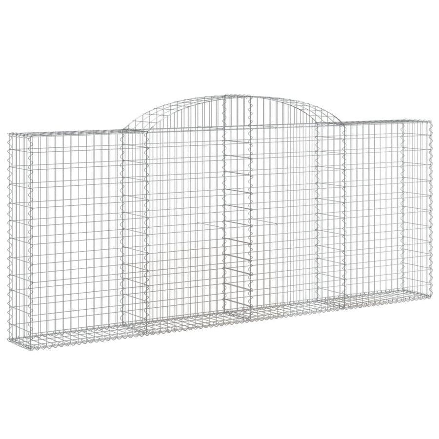 Schanskorven 3 st gewelfd 300x30x120/140 cm ijzer 3 300 x 30 x 120/140 cm