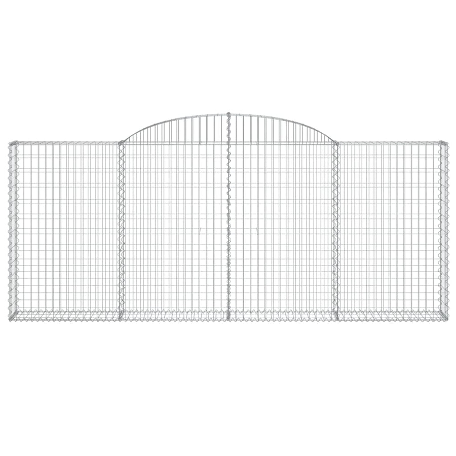 Schanskorven 3 st gewelfd 300x30x120/140 cm ijzer 3 300 x 30 x 120/140 cm