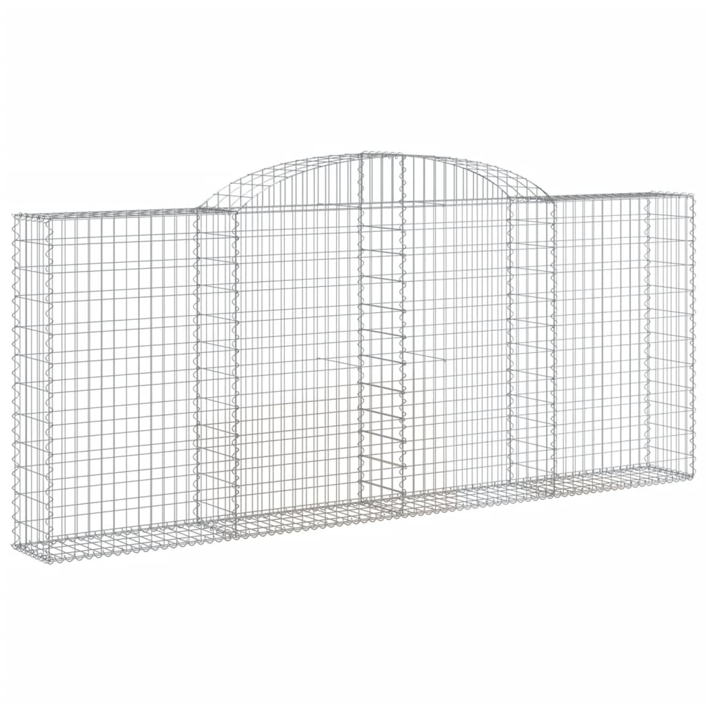 Schanskorven 5 st gewelfd 300x30x120/140 cm ijzer 5 300 x 30 x 120/140 cm