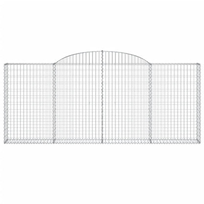Schanskorven 5 st gewelfd 300x30x120/140 cm ijzer 5 300 x 30 x 120/140 cm