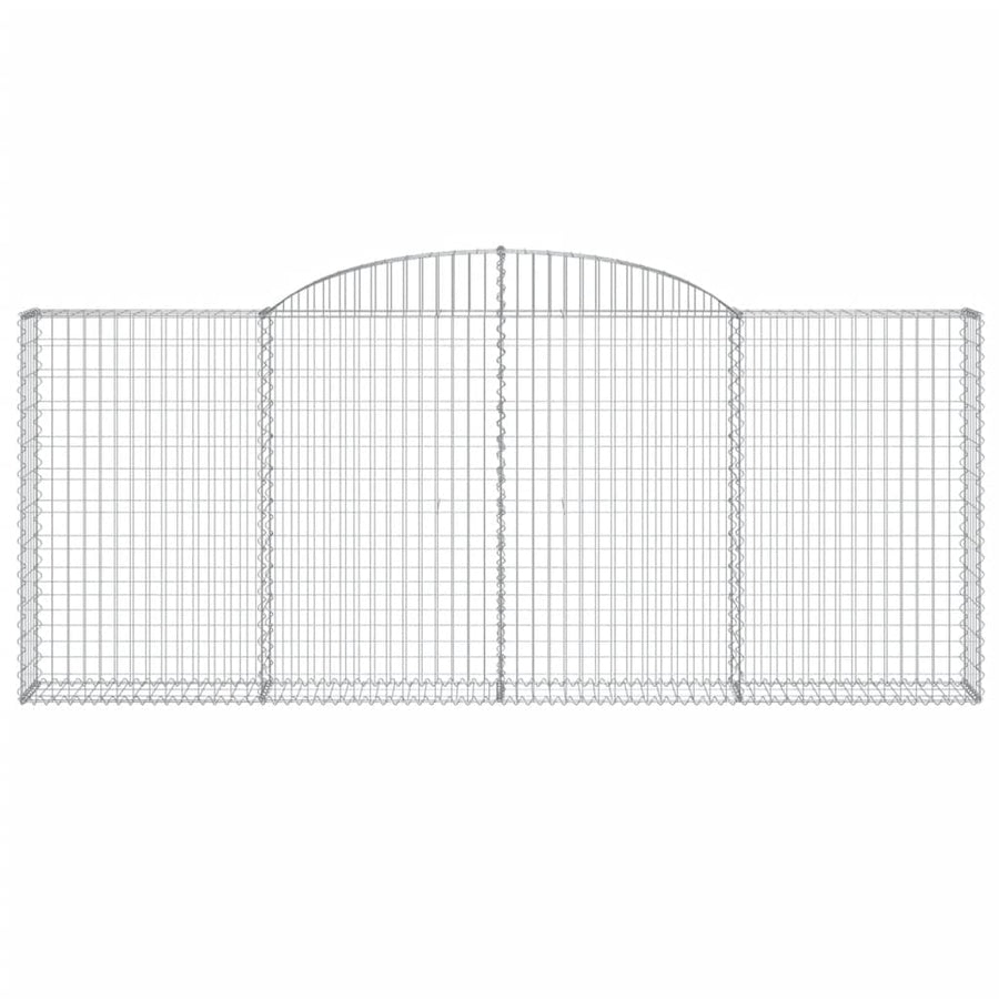 Schanskorven 5 st gewelfd 300x30x120/140 cm ijzer 5 300 x 30 x 120/140 cm