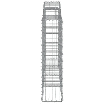 Schanskorven 7 st gewelfd 300x30x120/140 cm ijzer 7 300 x 30 x 120/140 cm
