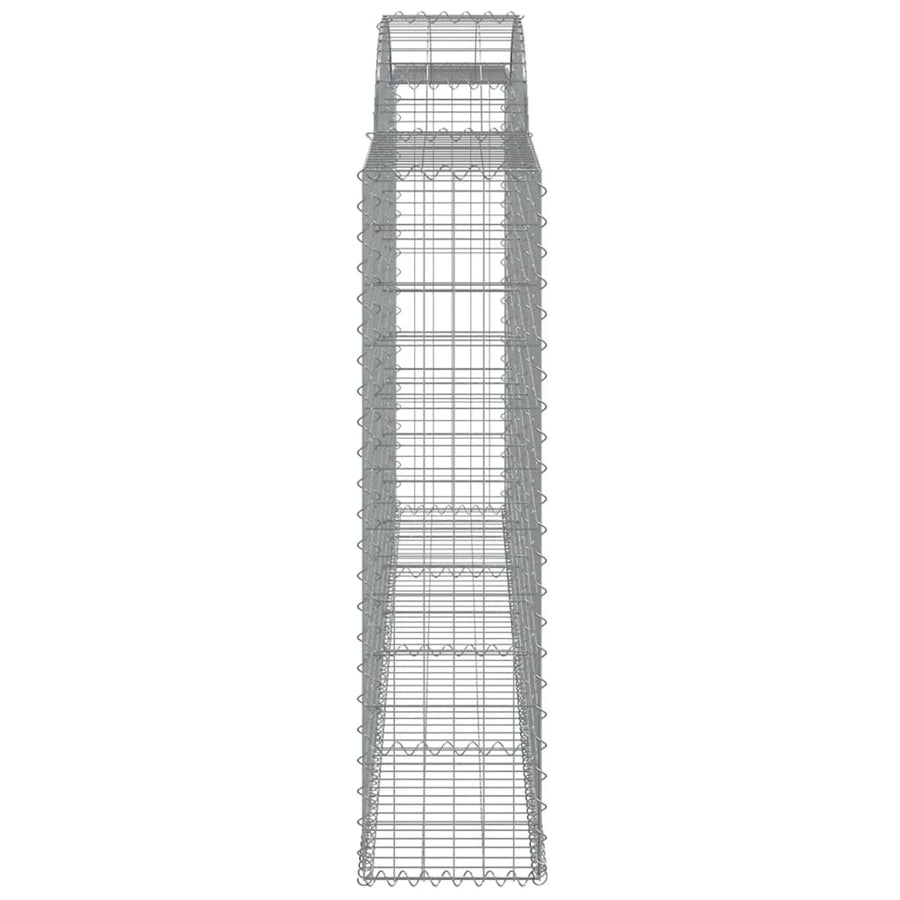Schanskorven 7 st gewelfd 300x30x120/140 cm ijzer 7 300 x 30 x 120/140 cm