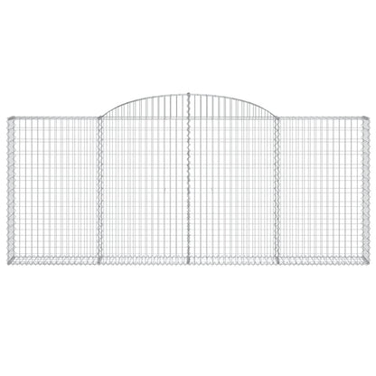 Schanskorven 9 st gewelfd 300x30x120/140 cm ijzer 9 300 x 30 x 120/140 cm