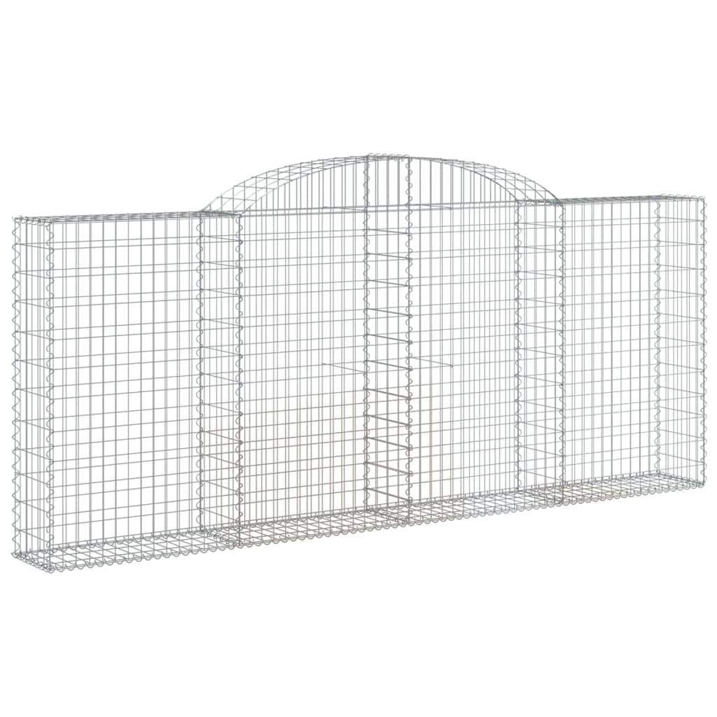 Schanskorven 10 st gewelfd 300x30x120/140 cm ijzer 10 300 x 30 x 120/140 cm