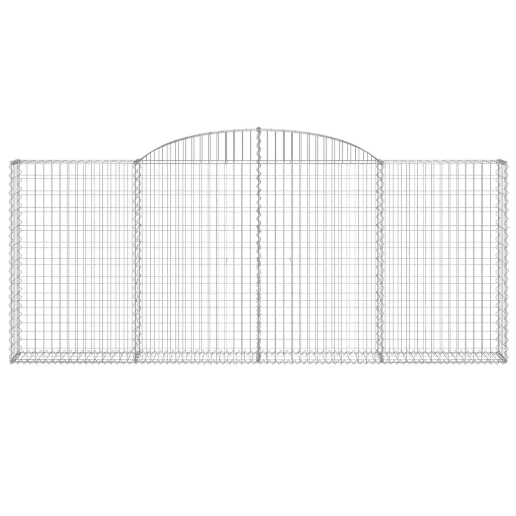 Schanskorven 10 st gewelfd 300x30x120/140 cm ijzer 10 300 x 30 x 120/140 cm