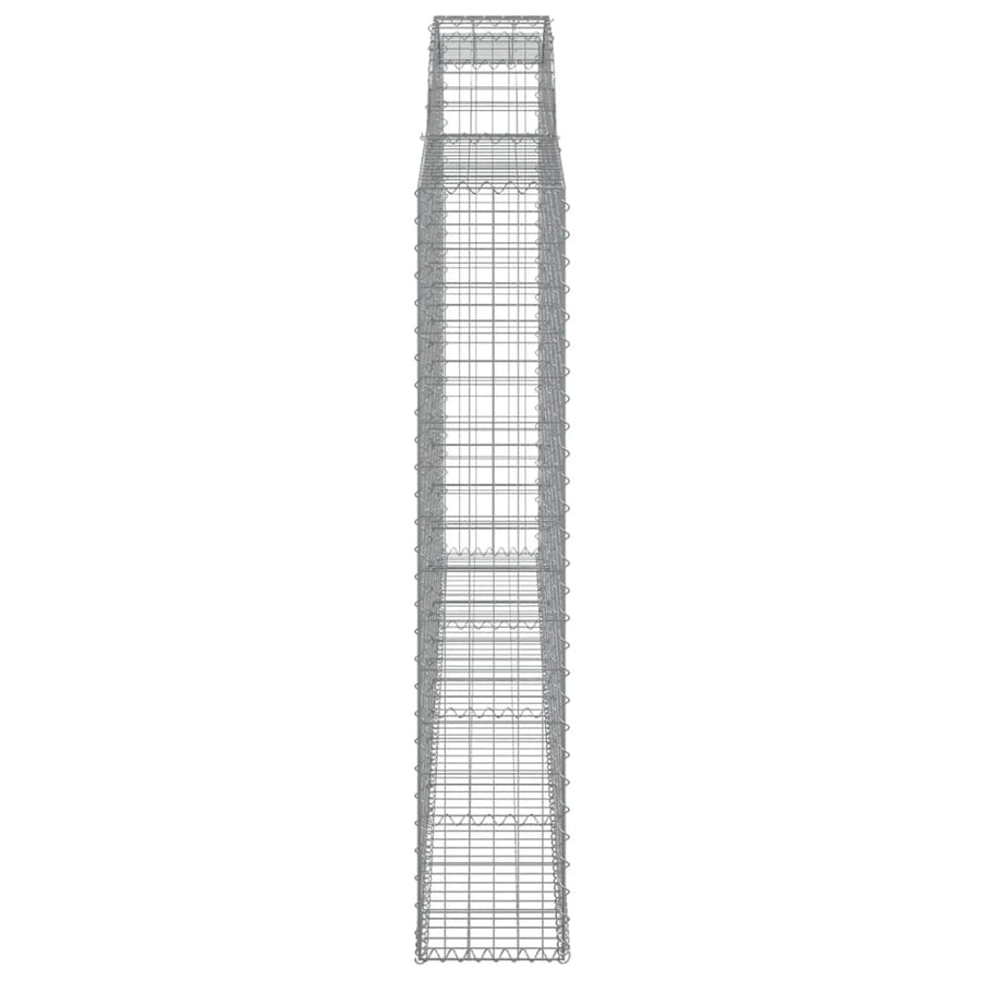 Schanskorven 2 st gewelfd 300x30x160/180 cm ijzer 2 300 x 30 x 160/180 cm