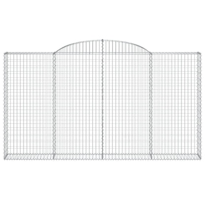 Schanskorven 3 st gewelfd 300x30x160/180 cm ijzer 3 300 x 30 x 160/180 cm