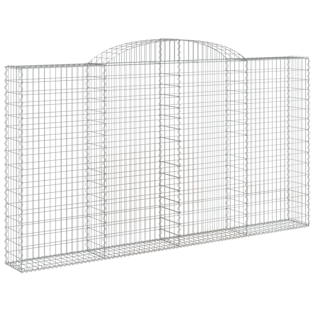 Schanskorven 5 st gewelfd 300x30x160/180 cm ijzer 5 300 x 30 x 160/180 cm