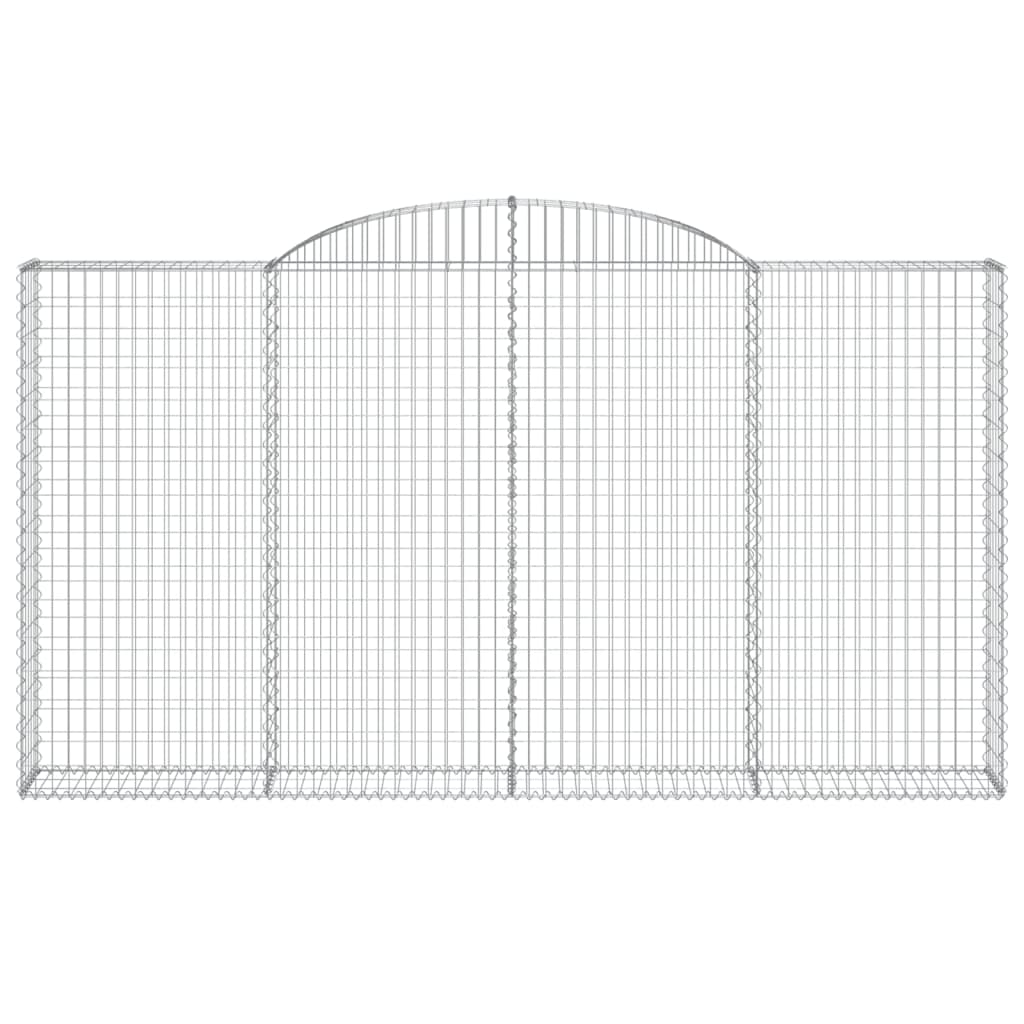 Schanskorven 5 st gewelfd 300x30x160/180 cm ijzer 5 300 x 30 x 160/180 cm