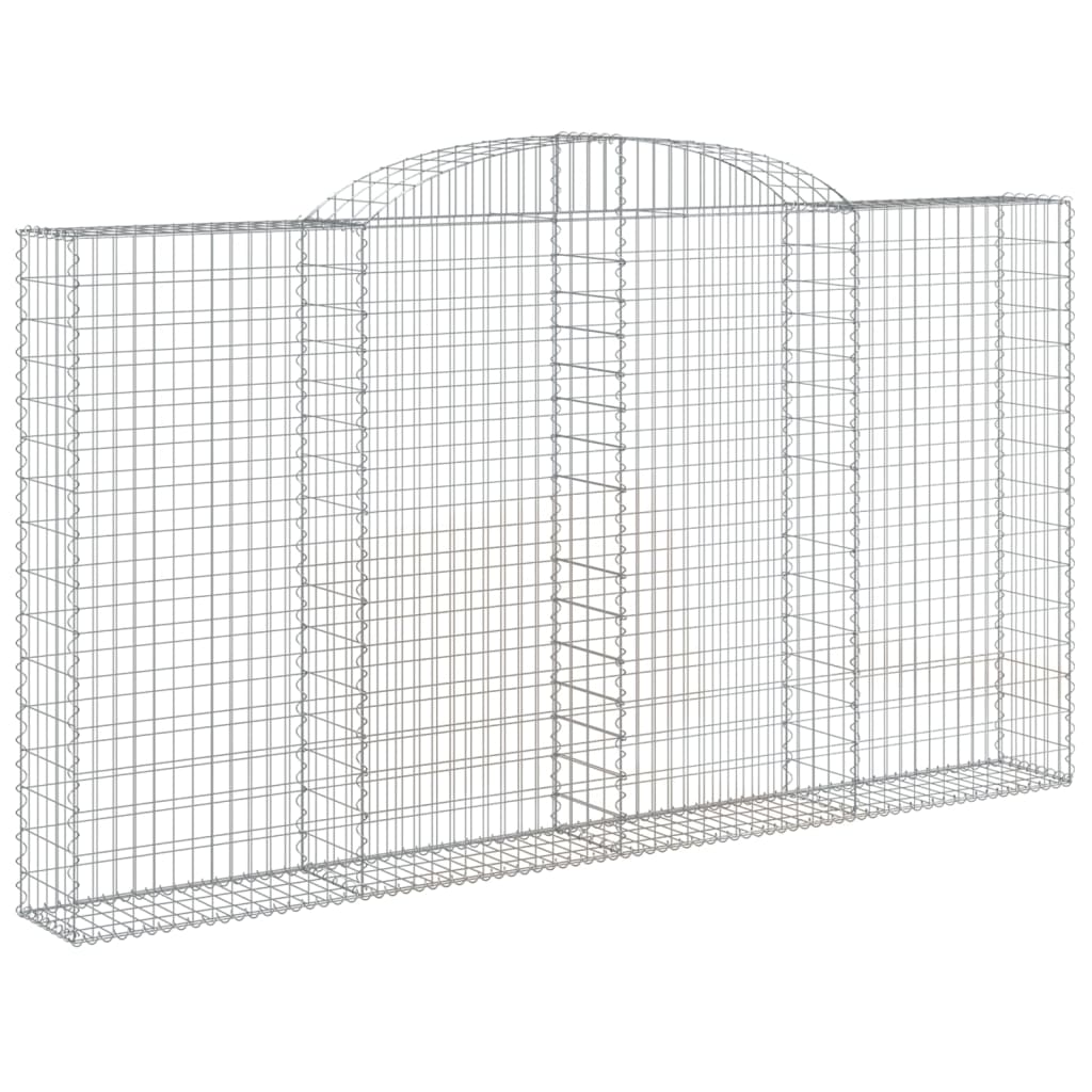 Schanskorven 7 st gewelfd 300x30x160/180 cm ijzer 7 300 x 30 x 160/180 cm