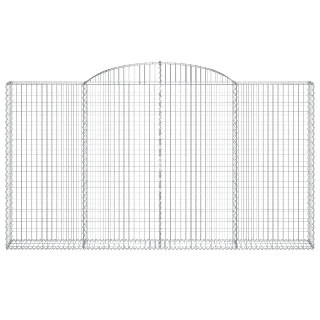 Schanskorven 7 st gewelfd 300x30x160/180 cm ijzer 7 300 x 30 x 160/180 cm