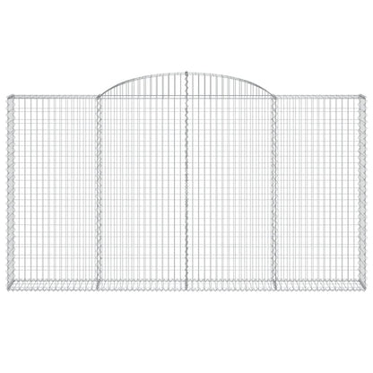 Schanskorven 7 st gewelfd 300x30x160/180 cm ijzer 7 300 x 30 x 160/180 cm