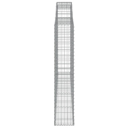 Schanskorven 7 st gewelfd 300x30x160/180 cm ijzer 7 300 x 30 x 160/180 cm