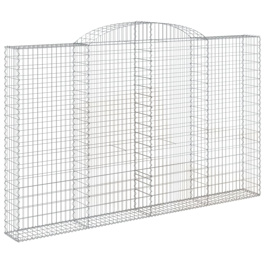 Schanskorven 2 st gewelfd 300x30x180/200 cm ijzer 2 300 x 30 x 180/200 cm