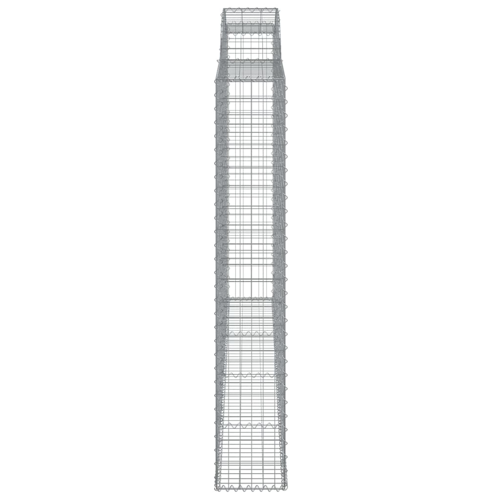 Schanskorven 2 st gewelfd 300x30x180/200 cm ijzer 2 300 x 30 x 180/200 cm
