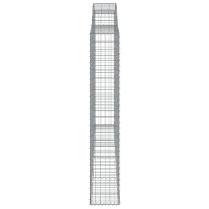 Schanskorven 2 st gewelfd 300x30x180/200 cm ijzer 2 300 x 30 x 180/200 cm