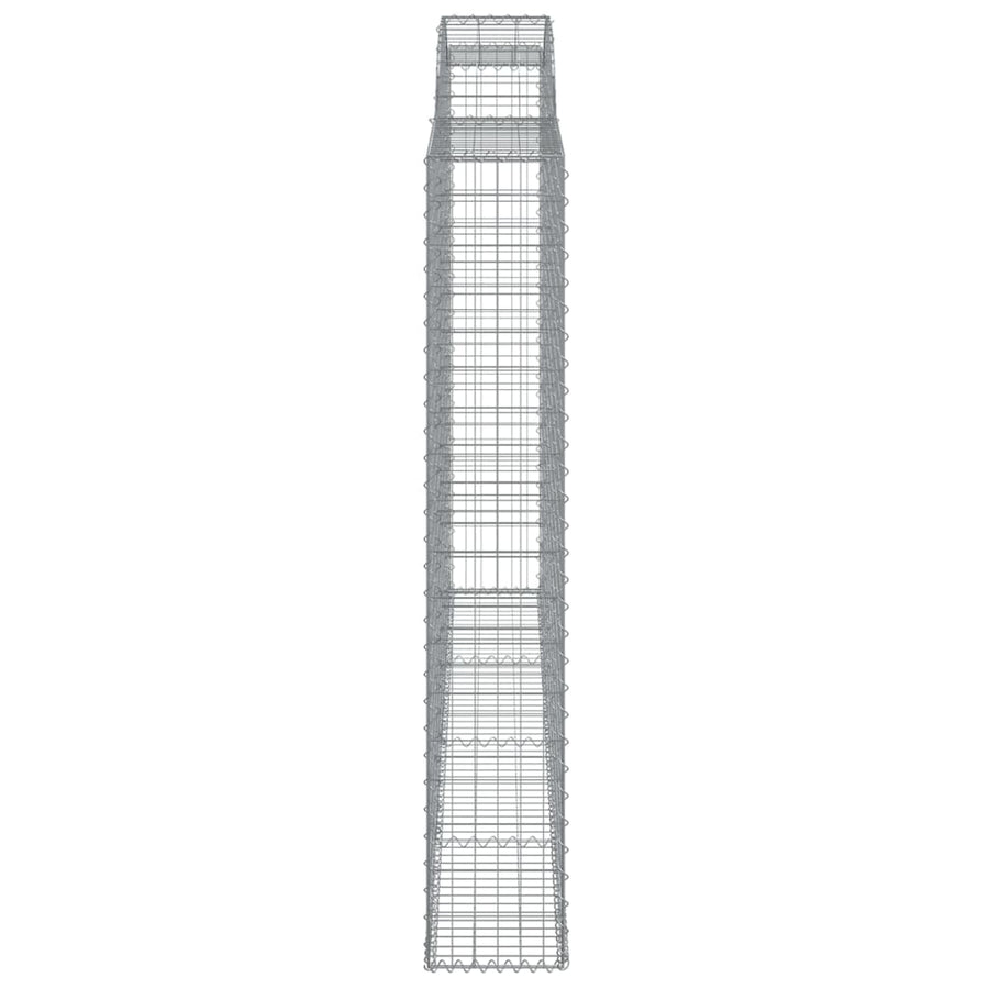 Schanskorven 2 st gewelfd 300x30x180/200 cm ijzer 2 300 x 30 x 180/200 cm