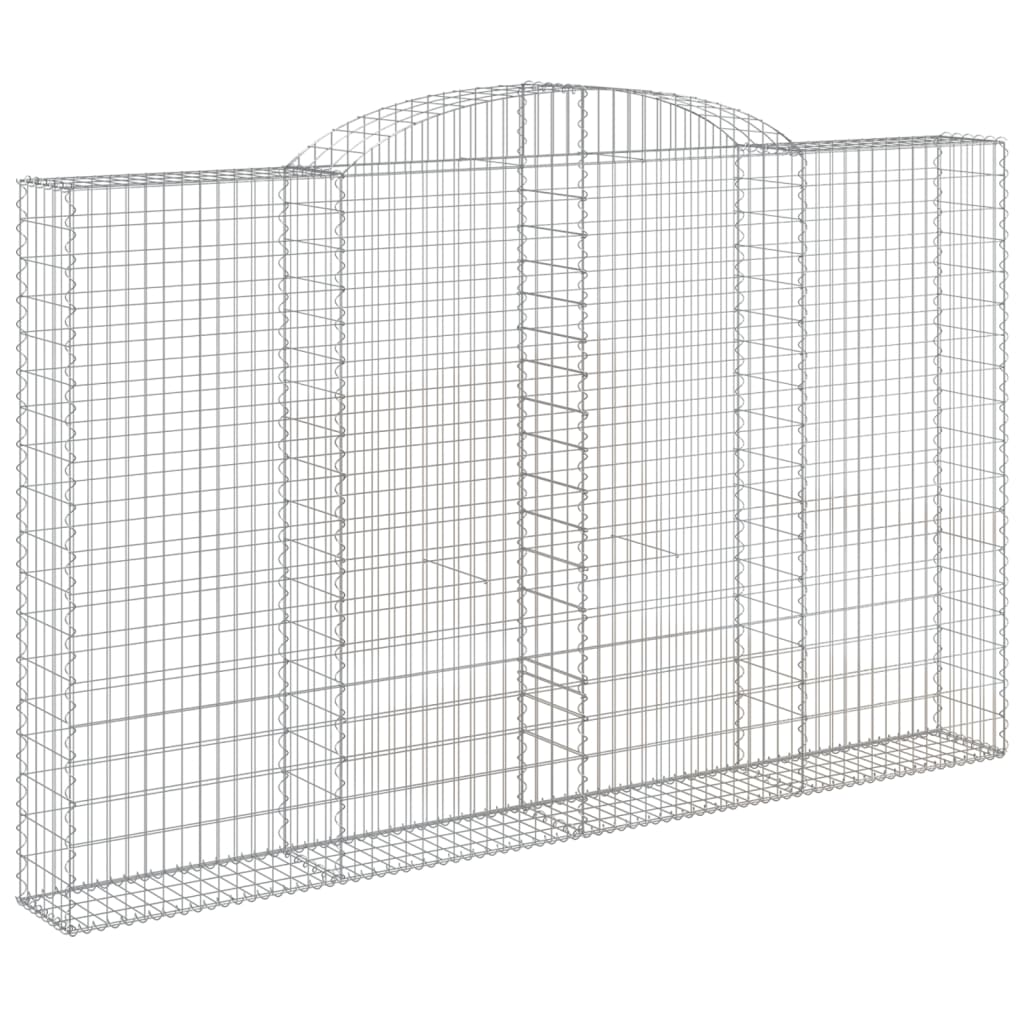 Schanskorven 5 st gewelfd 300x30x180/200 cm ijzer 5 300 x 30 x 180/200 cm