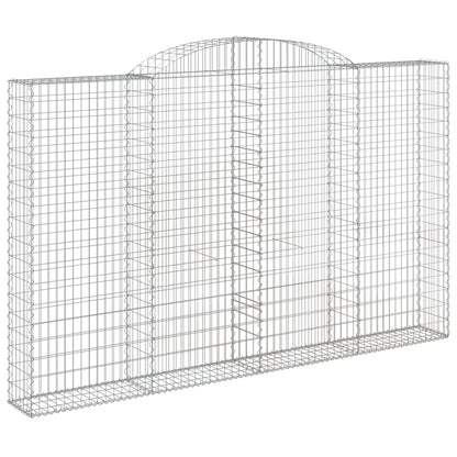 Schanskorven 5 st gewelfd 300x30x180/200 cm ijzer 5 300 x 30 x 180/200 cm