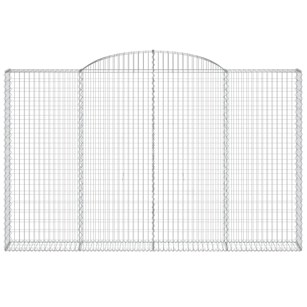 Schanskorven 5 st gewelfd 300x30x180/200 cm ijzer 5 300 x 30 x 180/200 cm