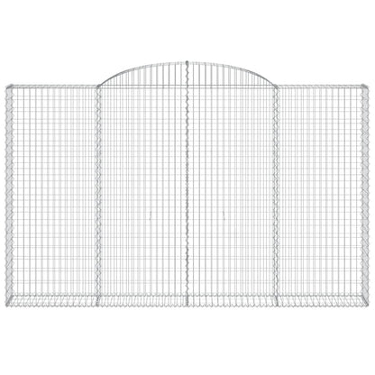 Schanskorven 5 st gewelfd 300x30x180/200 cm ijzer 5 300 x 30 x 180/200 cm