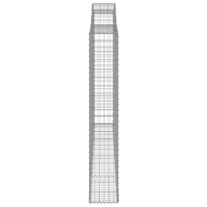 Schanskorven 5 st gewelfd 300x30x180/200 cm ijzer 5 300 x 30 x 180/200 cm
