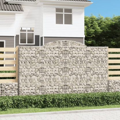 Schanskorven 5 st gewelfd 300x30x180/200 cm ijzer 5 300 x 30 x 180/200 cm