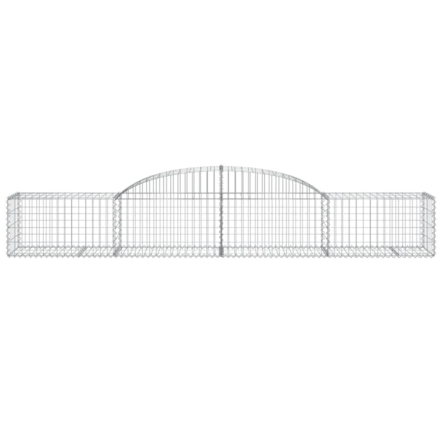 Schanskorven 17 st gewelfd 300x50x40/60 cm gegalvaniseerd ijzer 17 300 x 50 x 40/60 cm