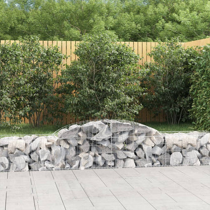 Schanskorven 20 st gewelfd 300x50x40/60 cm gegalvaniseerd ijzer 20 300 x 50 x 40/60 cm