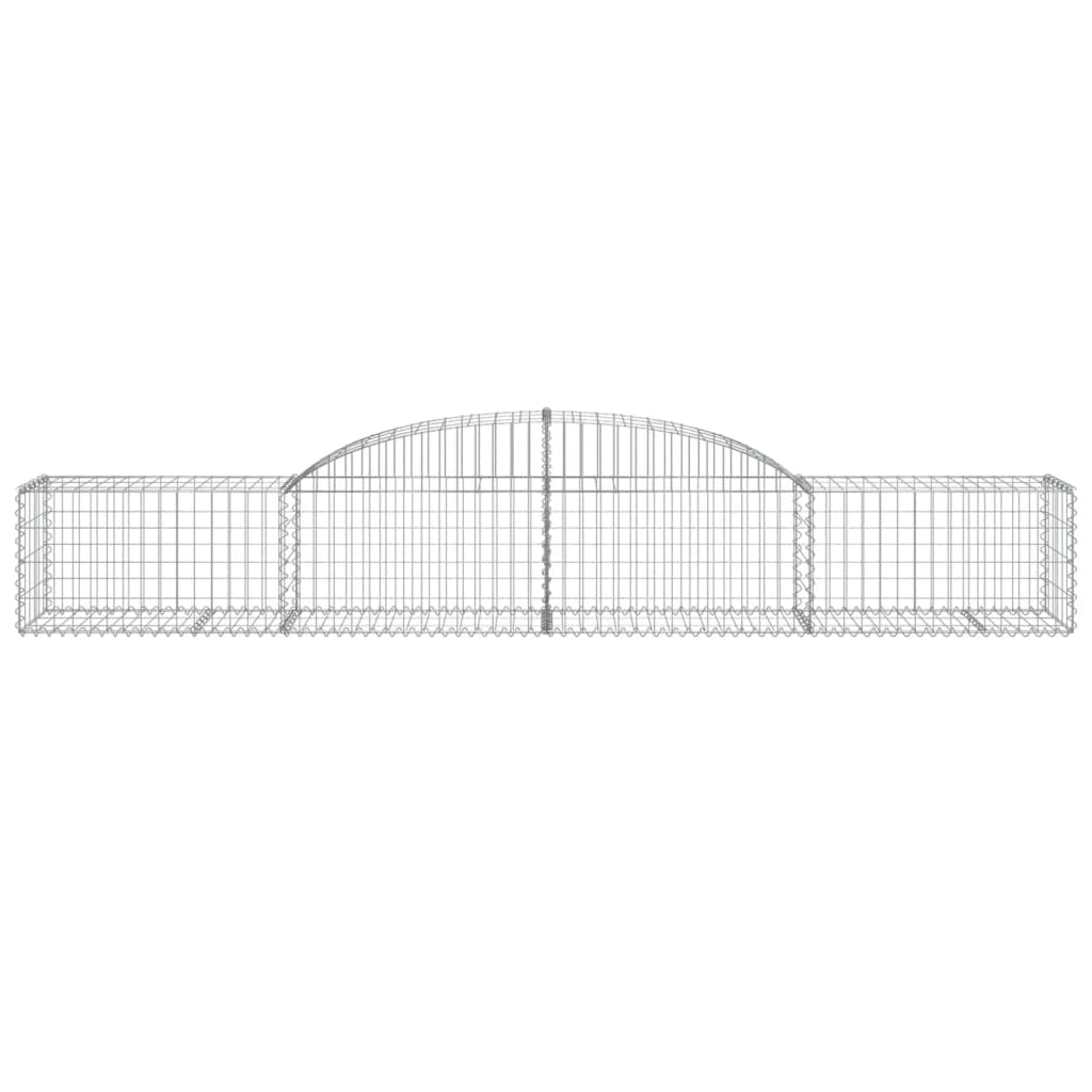 Schanskorven 25 st gewelfd 300x50x40/60 cm gegalvaniseerd ijzer 25 300 x 50 x 40/60 cm