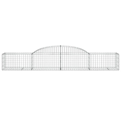 Schanskorven 25 st gewelfd 300x50x40/60 cm gegalvaniseerd ijzer 25 300 x 50 x 40/60 cm