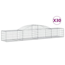 Schanskorven 30 st gewelfd 300x50x40/60 cm gegalvaniseerd ijzer 30 300 x 50 x 40/60 cm