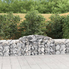 Schanskorven 3 stuks gewelfd 300x50x60/80 cm gegalvaniseerd