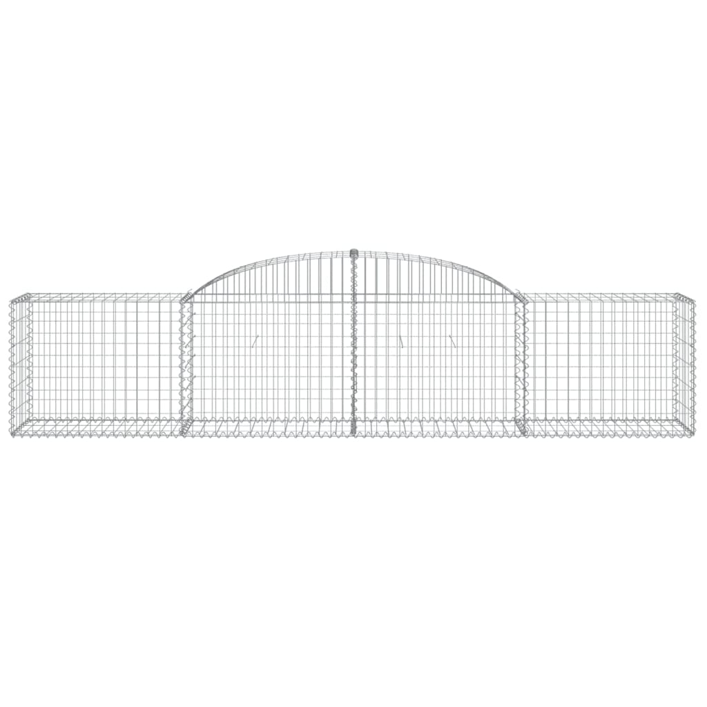 Schanskorven 25 st gewelfd 300x50x60/80 cm gegalvaniseerd ijzer 25 300 x 50 x 60/80 cm